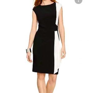 Lauren Ralph Lauren Color Block Ruched Lined Dress